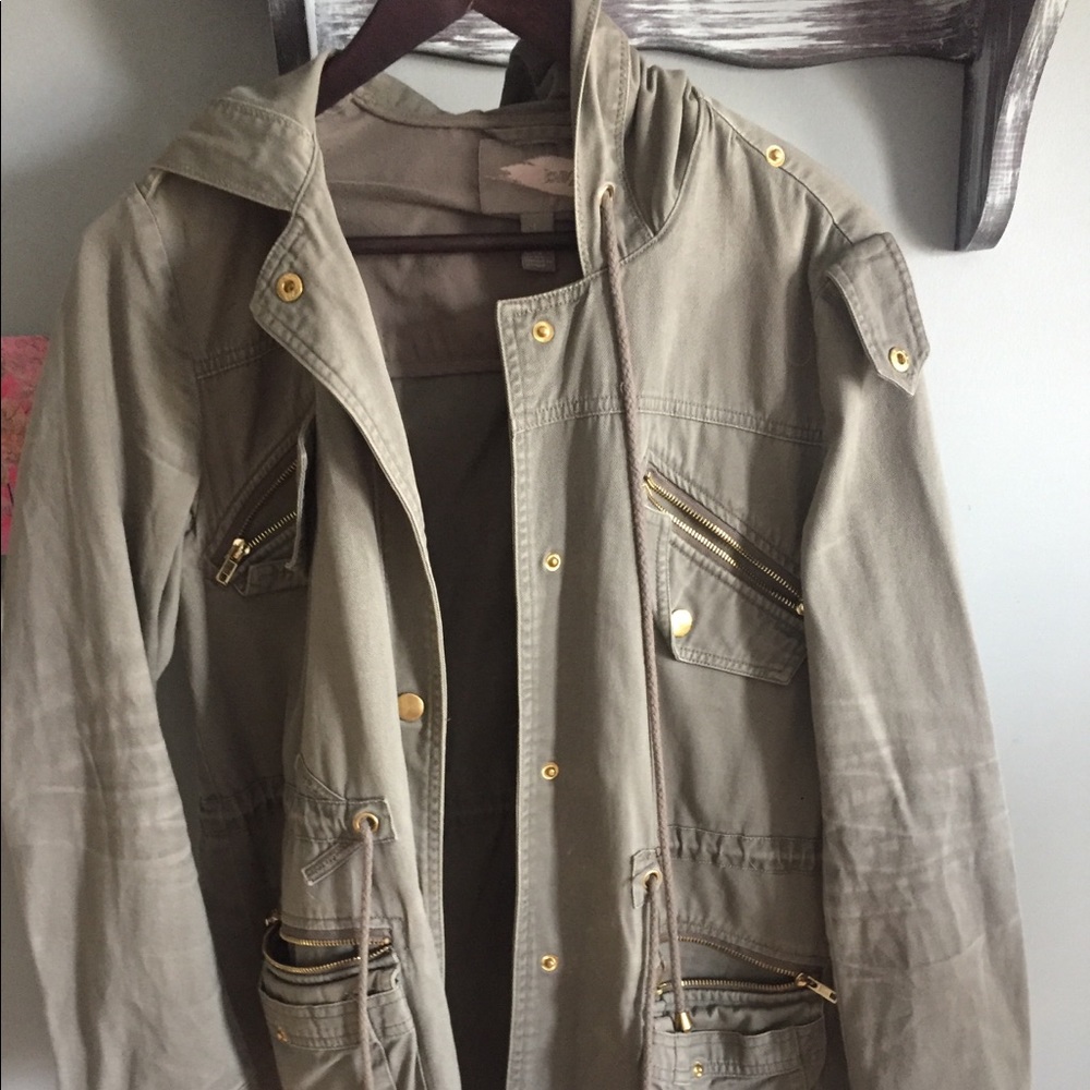 Boho olive green fall jacket